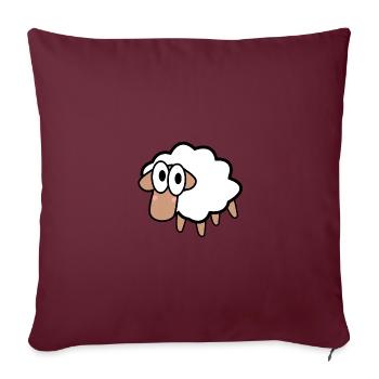 Schafe Gang Schaf Herde Wolle Süß Geschenk - Sofakissenbezug 45 x 45 cm - Burgunderrot - Vorne