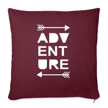 Biking Running Marathon Triathlon Bike - Sofa pillowcase 17,3'' x 17,3'' (45 x 45 cm) - burgundy - Front