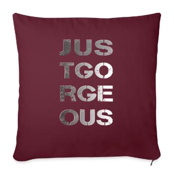 tout simplement magnifique - Housse de coussin décorative 45 x 45 cm - bordeaux - Devant