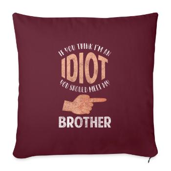 L’humour noir provoque des collègues - Housse de coussin décorative 45 x 45 cm - bordeaux - Devant