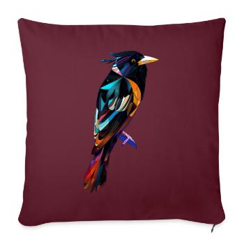 Elster - Sofakissenbezug 45 x 45 cm - Burgunderrot - Vorne