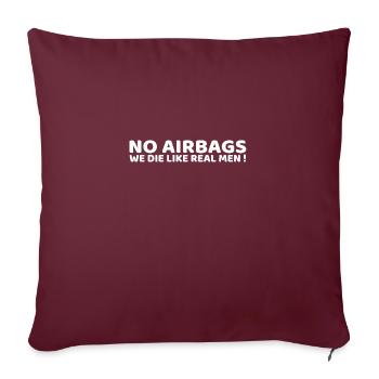 Airbags - Housse de coussin décorative 45 x 45 cm - bordeaux - Devant