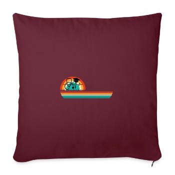 Nurse Design Couleur Rétro - Housse de coussin décorative 45 x 45 cm - bordeaux - Devant