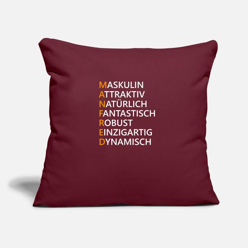 Manfred Name Geschenk Sofakissenbezug 45 x 45 cm