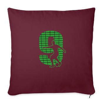 soccer sport soccer terrain de soccer - Housse de coussin décorative 45 x 45 cm - bordeaux - Devant