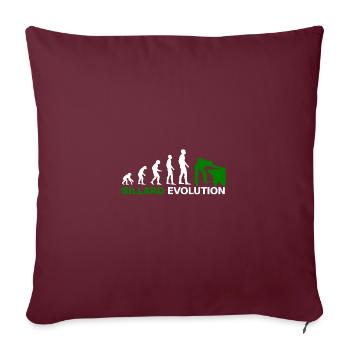 Boule de billard Snooker Evolution Billiard - Housse de coussin décorative 45 x 45 cm - bordeaux - Devant