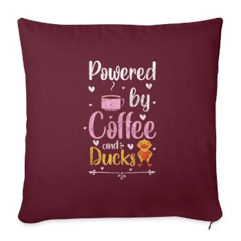 Canards Animal Canard volant Nature - Housse de coussin décorative 45 x 45 cm - bordeaux - Devant