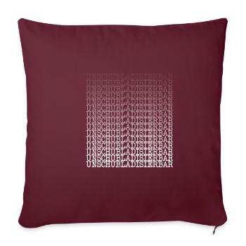 Unschubladisierbar Schublade Rebell - Sofakissenbezug 45 x 45 cm - Burgunderrot - Vorne