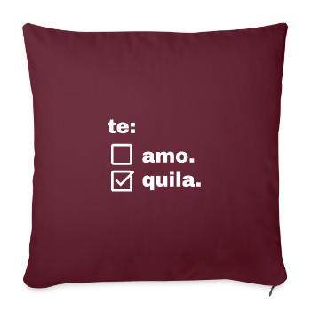 tequila - Housse de coussin décorative 45 x 45 cm - bordeaux - Devant