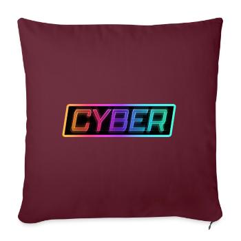 CYBER - Sofakissenbezug 45 x 45 cm - Burgunderrot - Vorne