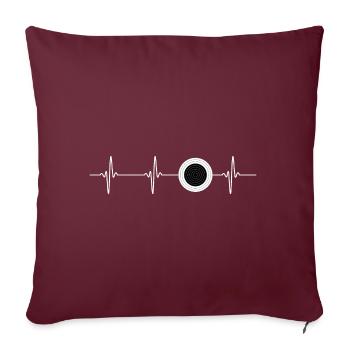 Sportschuetze Schuetzenverein Schiesssport - Sofakissenbezug 45 x 45 cm - Burgunderrot - Vorne