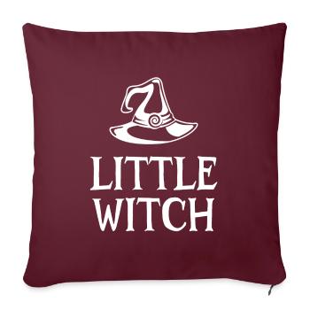 Petite Sorcière - Housse de coussin décorative 45 x 45 cm - bordeaux - Devant