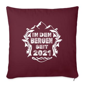 den 2021 - Sofakissenbezug 45 x 45 cm - Burgunderrot - Vorne