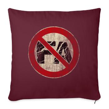 antifa italy FA Italien Italiener - Sofakissenbezug 45 x 45 cm - Burgunderrot - Vorne