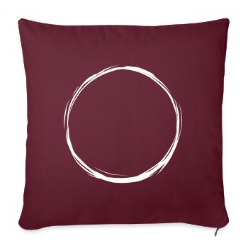 cercle - Housse de coussin décorative 45 x 45 cm - bordeaux - Devant