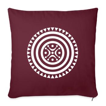 SING SING CHANTE BM1 - Housse de coussin décorative 45 x 45 cm - bordeaux - Devant