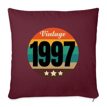 MILLÉSIME 1997 - Housse de coussin décorative 45 x 45 cm - bordeaux - Devant