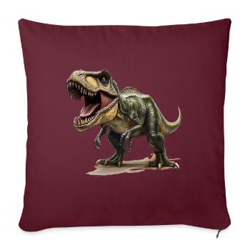 L’espèce de dinosaure Tyrannosaurus Rex - Housse de coussin décorative 45 x 45 cm - bordeaux - Devant