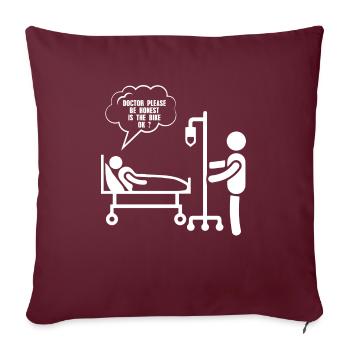 Bike shirt cycling bike donkey gift - Sofa pillowcase 17,3'' x 17,3'' (45 x 45 cm) - burgundy - Front