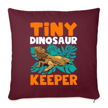 Barbu Dragon barbu - Housse de coussin décorative 45 x 45 cm - bordeaux - Devant