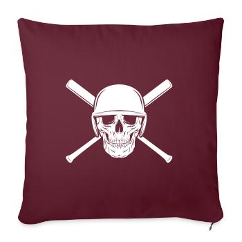 baseball - Sofa pillowcase 17,3'' x 17,3'' (45 x 45 cm) - burgundy - Front