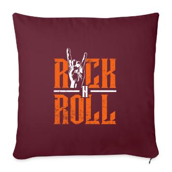 Rock 'n' Roll - Sofakissenbezug 45 x 45 cm - Burgunderrot - Vorne