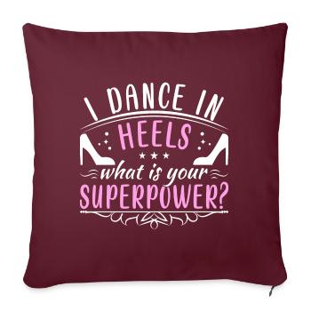 Formation en danse Ballroom Danse de couple - Housse de coussin décorative 45 x 45 cm - bordeaux - Devant