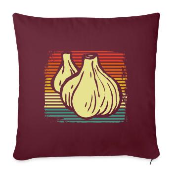 Ail - Housse de coussin décorative 45 x 45 cm - bordeaux - Devant