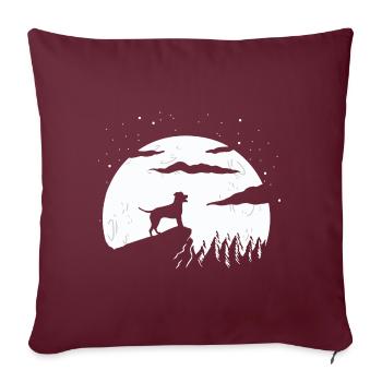 Louisiane Catahoula Leopard Dog - Housse de coussin décorative 45 x 45 cm - bordeaux - Devant