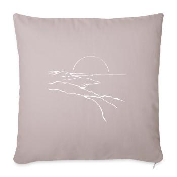Sunset - Sofa pillowcase 17,3'' x 17,3'' (45 x 45 cm) - light taupe - Front