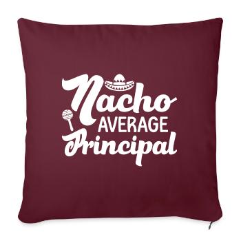 Cinco De Mayo Nacho Principal moyen - Housse de coussin décorative 45 x 45 cm - bordeaux - Devant