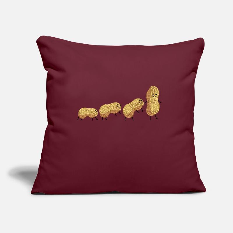 Évolution de l’arachide Housse de coussin décorative 45 x 45 cm