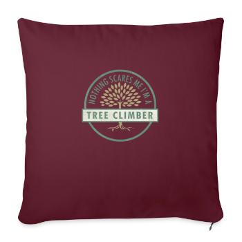 Escalade Foresterie Activité de loisirs Arbre - Housse de coussin décorative 45 x 45 cm - bordeaux - Devant
