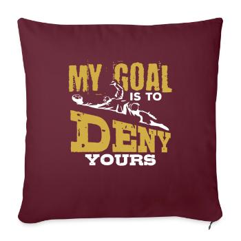 Gardien de but de football But de gardien de but de gardien de but de football - Housse de coussin décorative 45 x 45 cm - bordeaux - Devant