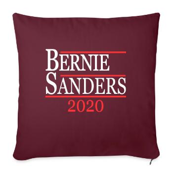 Bernie Sanders 2020 - Housse de coussin décorative 45 x 45 cm - bordeaux - Devant