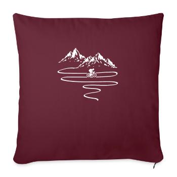 Vélo Vélo Vélo BMX Bikers Vélo - Housse de coussin décorative 45 x 45 cm - bordeaux - Devant