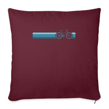 Cycliste, cyclistes, cyclisme, cyclisme, exercice, séance d'entraînement - Housse de coussin décorative 45 x 45 cm - bordeaux - Devant