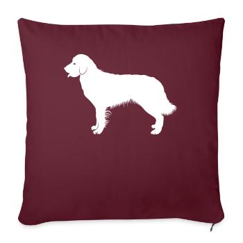 Golden Retriever - Sofakissenbezug 45 x 45 cm - Burgunderrot - Vorne