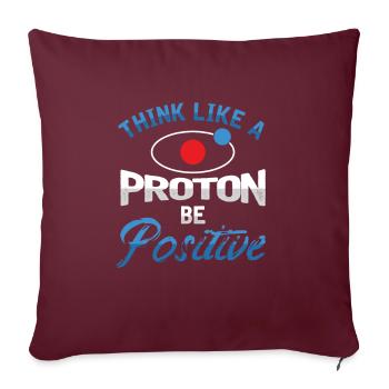 Biologie inspirée Chimie Biochimie - Housse de coussin décorative 45 x 45 cm - bordeaux - Devant