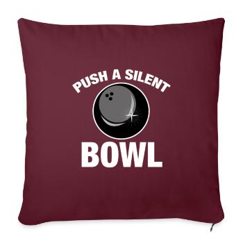 Push A Silent Bowl Beast Bowlers Pins Skittles - Housse de coussin décorative 45 x 45 cm - bordeaux - Devant