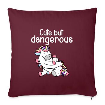 Arts martiaux judo jiu jitsu karaté - Housse de coussin décorative 45 x 45 cm - bordeaux - Devant