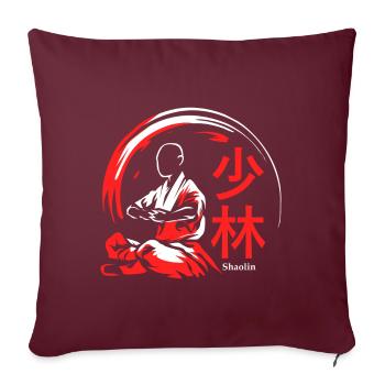 Kampfsport Shaolin - Sofakissenbezug 45 x 45 cm - Burgunderrot - Vorne