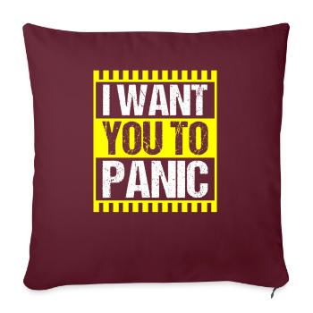 Changement climatique Environnement Durable - Housse de coussin décorative 45 x 45 cm - bordeaux - Devant