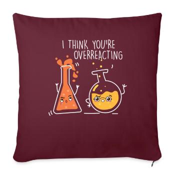 School Nerd Funny Teacher - Sofakissenbezug 45 x 45 cm - Burgunderrot - Vorne