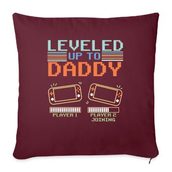Niveau jusqu'à papa 2020, je vais devenir papa - Housse de coussin décorative 45 x 45 cm - bordeaux - Devant