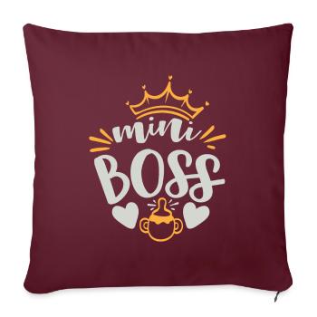 petit Patron - Housse de coussin décorative 45 x 45 cm - bordeaux - Devant