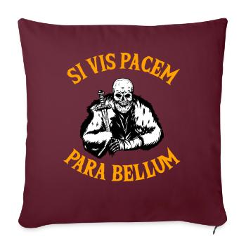 SI VIS Pacem Para Bellum - Housse de coussin décorative 45 x 45 cm - bordeaux - Devant