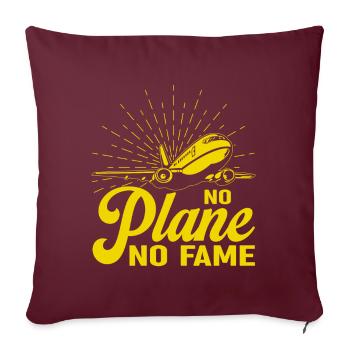Airline Pilot Fluggesellschaft Fliegerkapitän - Sofakissenbezug 45 x 45 cm - Burgunderrot - Vorne