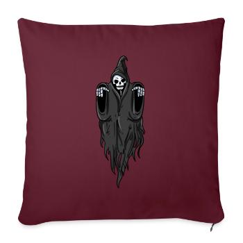 volant morts-vivants - Housse de coussin décorative 45 x 45 cm - bordeaux - Devant