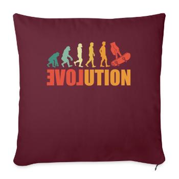 Fingerboard Finger Skateboard Fingerboarding - Housse de coussin décorative 45 x 45 cm - bordeaux - Devant